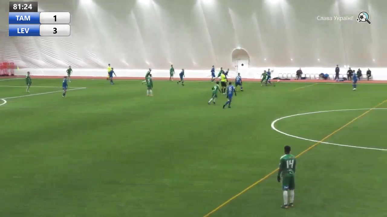 Est WT Tartu JK Maag Tammeka Vs Levadia Tallinn  Goal in 83 min, Score 1:4