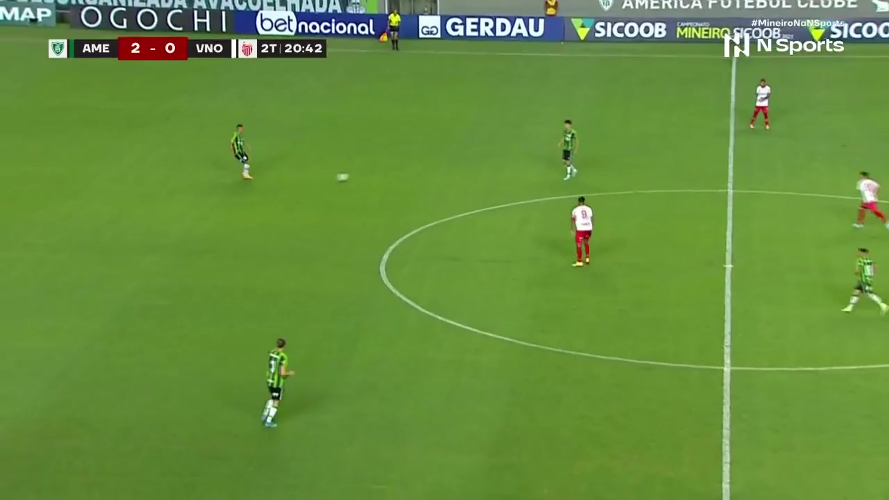 BRA MG America MG Vs Villa Nova-MG  Goal in 67 min, Score 2:1