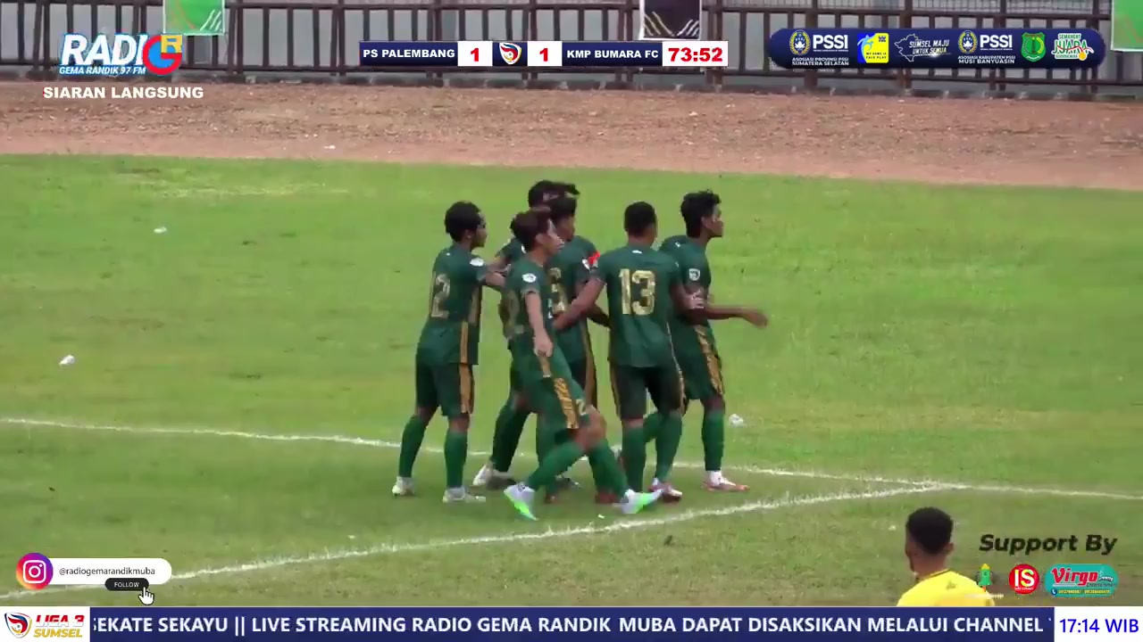 Indo D3 PS Palembang Vs KMP Bumara FC 75 phút Vào, ghi bàn 2:1