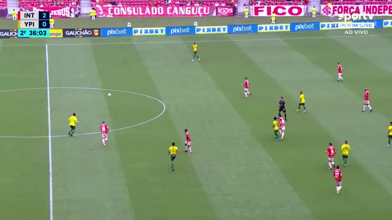 BRA CGD1 國際體育會 Vs Ypiranga(RS)  Goal in 84 min, Score 3:0