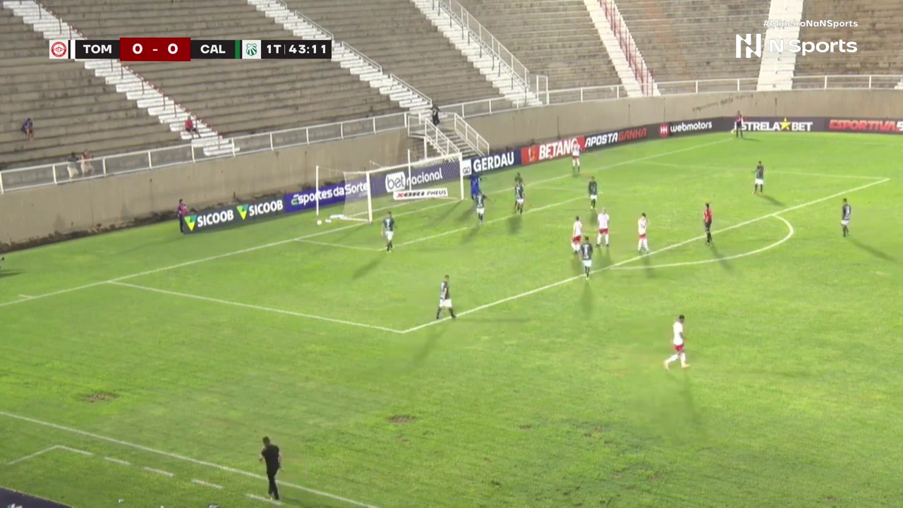 BRA MG Tombense Vs 卡德尼斯  Goal in 44 min, Score 1:0