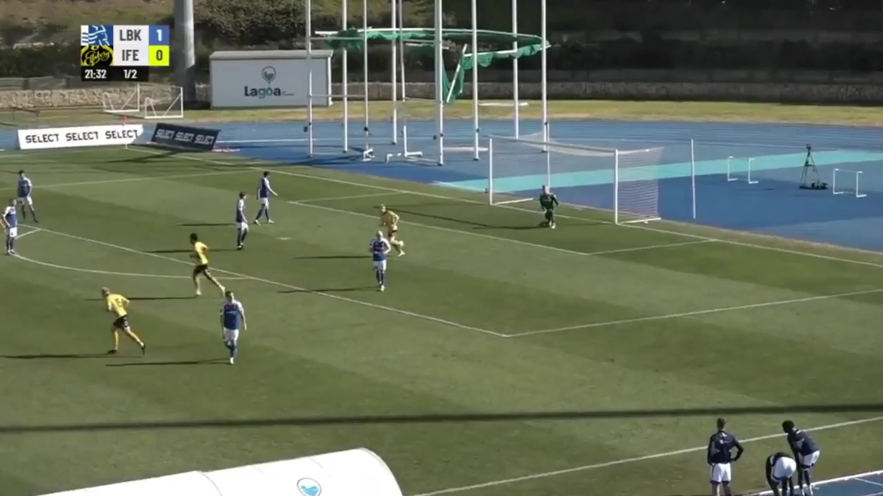 AOC 寧比 Vs Elfsborg  Goal in 22 min, Score 2:1