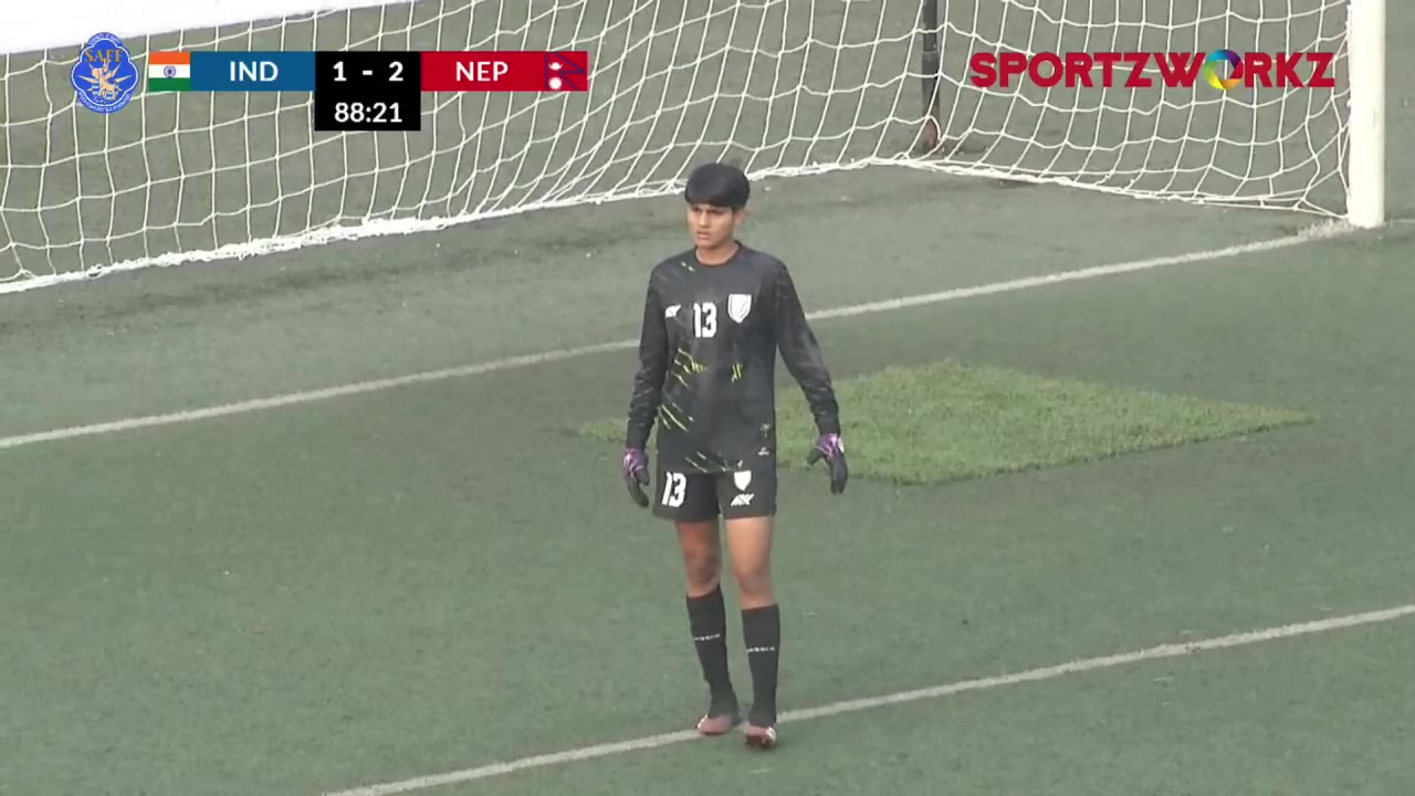 INT FRL 印度女足U20 Vs 尼泊爾女足U20  Goal in 90 min, Score 1:3