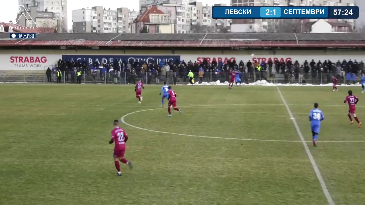 INT CF Levski Sofia Vs Septemvri Sofia 58 phút Vào, ghi bàn 3:1