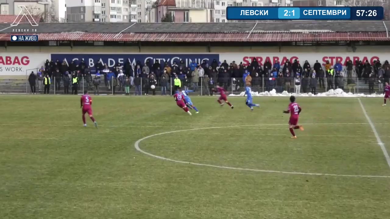 INT CF Levski Sofia Vs Septemvri Sofia 58 phút Vào, ghi bàn 3:1