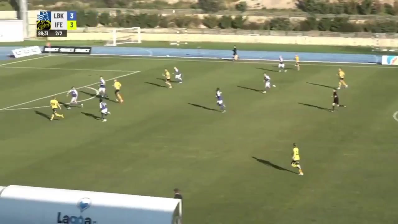 AOC 寧比 Vs Elfsborg  Goal in 90 min, Score 3:4