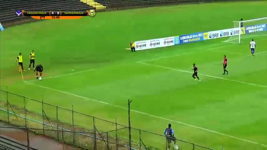 BRA DF CA Taguatinga DF Vs Samambaia DF  Goal in 62 min, Score 4:1