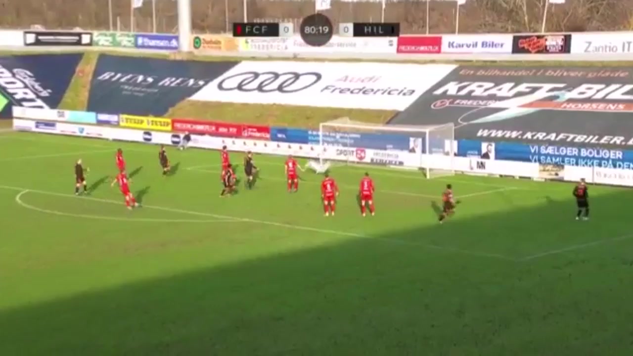 DEN D1 Fredericia Vs Hillerod Fodbold  Goal in 82 min, Score 0:1