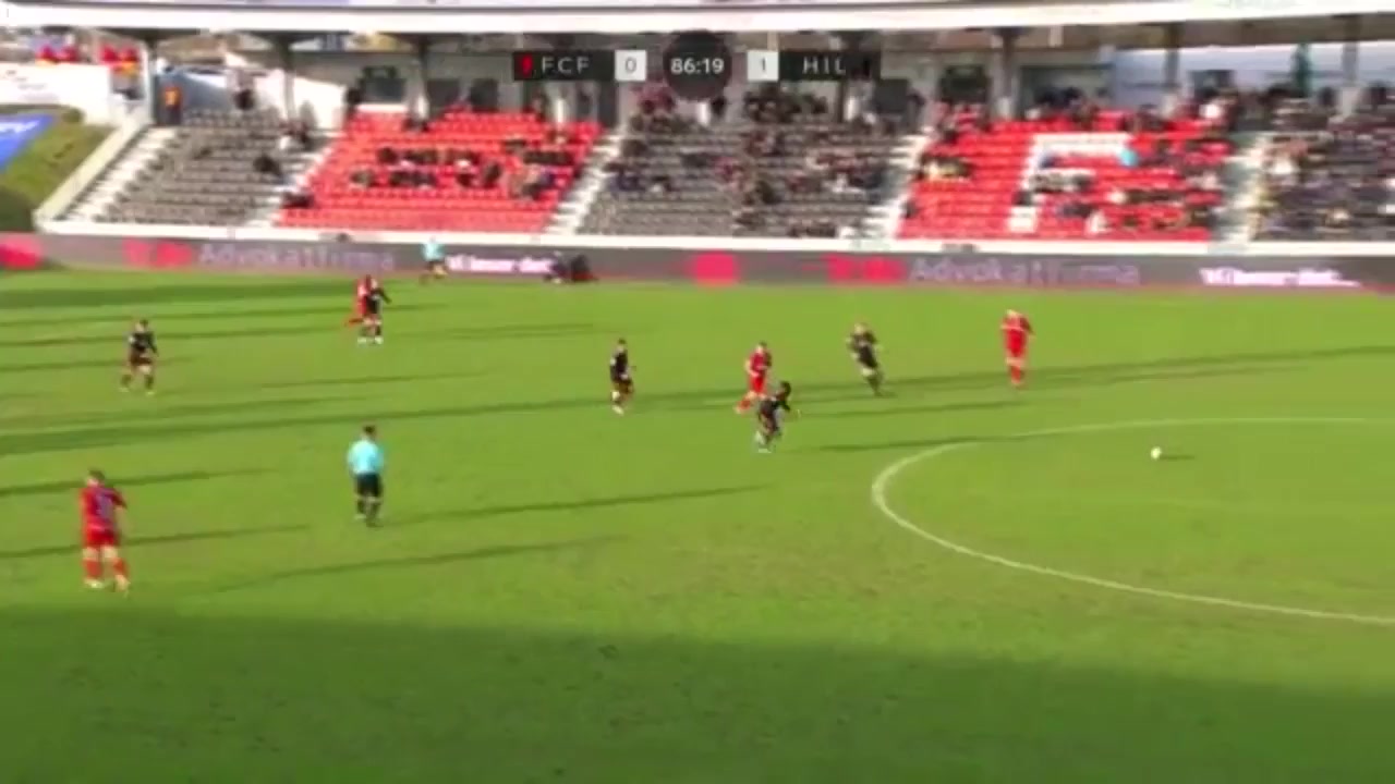 DEN D1 Fredericia Vs Hillerod Fodbold  Goal in 88 min, Score 0:2