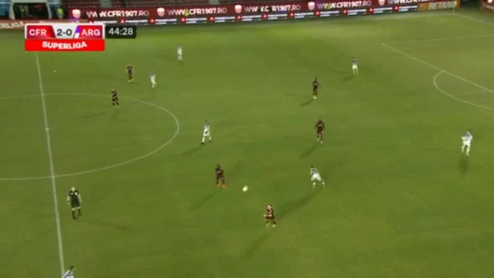 ROM D1 CFR Cluj Vs Arges 45 phút Vào, ghi bàn 3:0