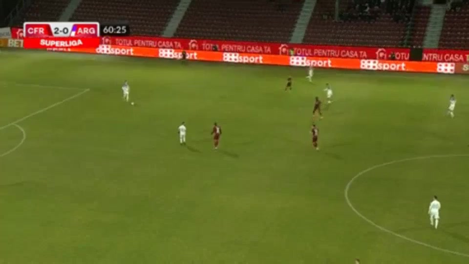 ROM D1 CFR Cluj Vs Arges 62 phút Vào, ghi bàn 2:1