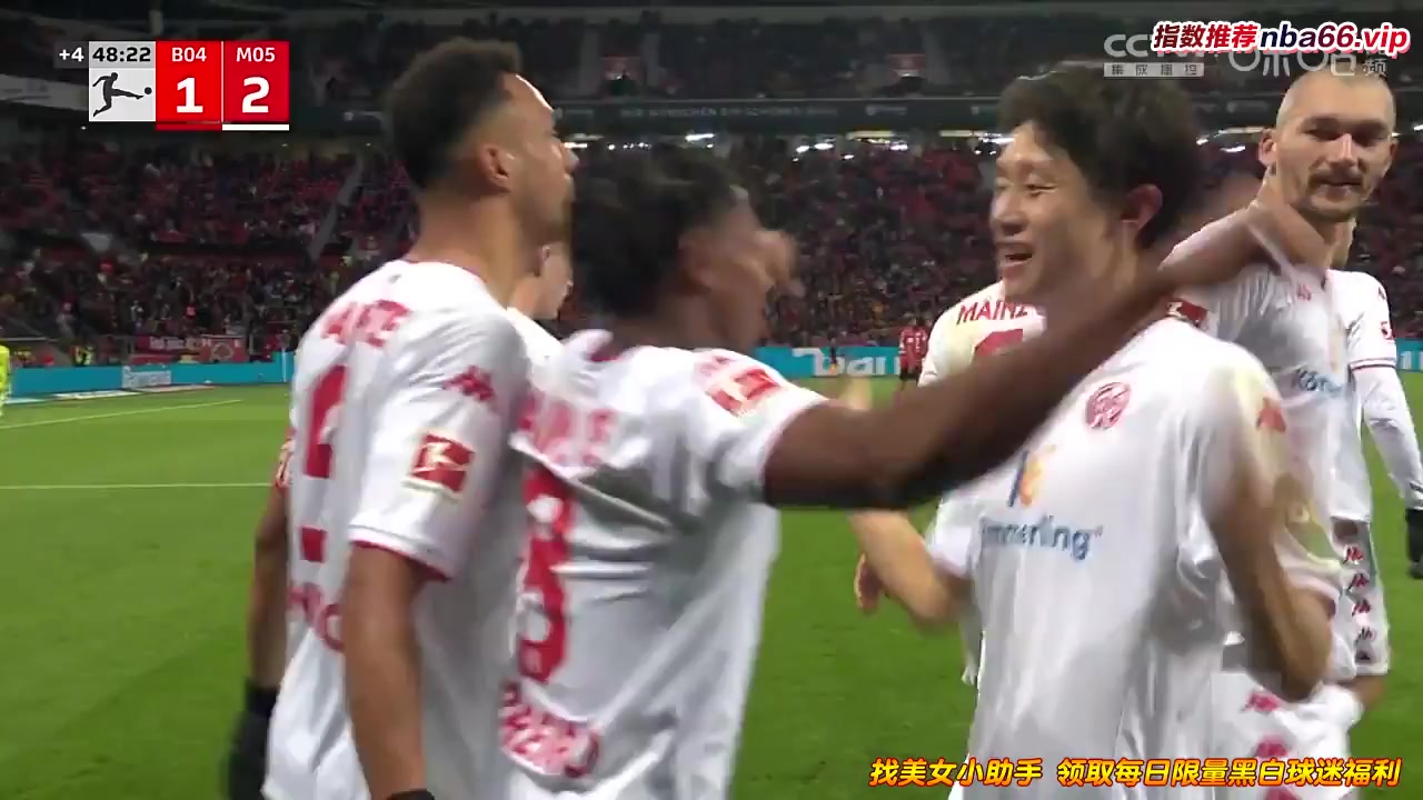 Bundesliga Bayer Leverkusen Vs FSV Mainz 05 45+ phút Vào, ghi bàn 1:2