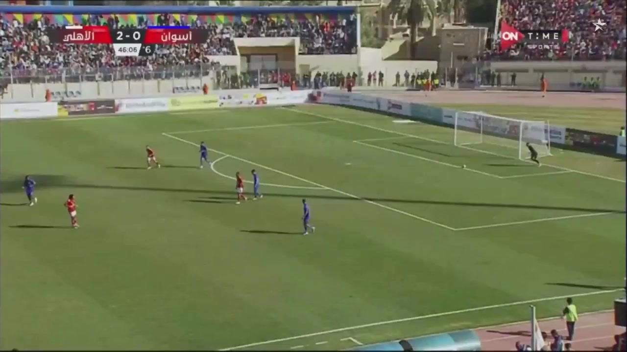 EGY D1 Aswan Vs Al Ahly SC  Goal in 45+ min, Score 0:3