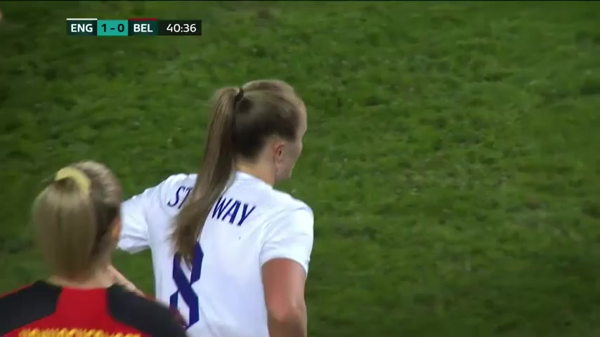 INT FRL England Women's Football Vs Belgian Women's Football  Goal in 40 min, Score 2:0