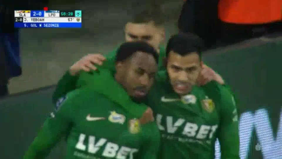 6 Slask Wroclaw Vs Lech Poznan 57 skor gol , skor 2:0