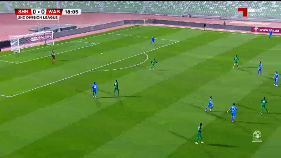 QAT D2 Al Shahaniya Vs Al Waab SC  Goal in 18 min, Score 1:0