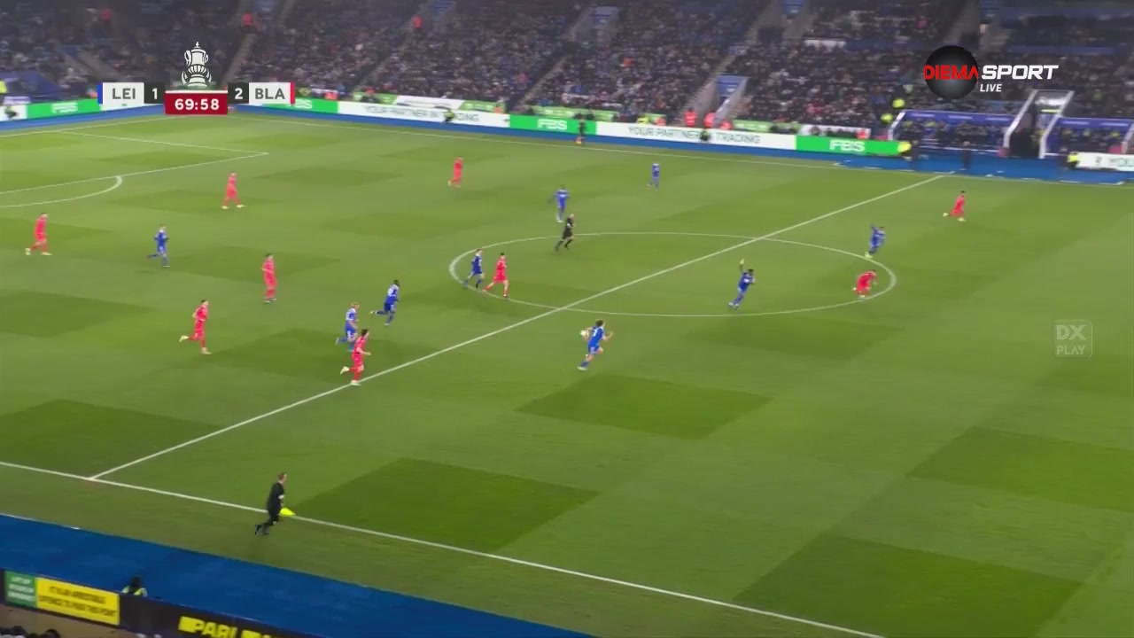 ENG FAC Leicester City Vs Blackburn Rovers  Goal in 70 min, Score 1:3