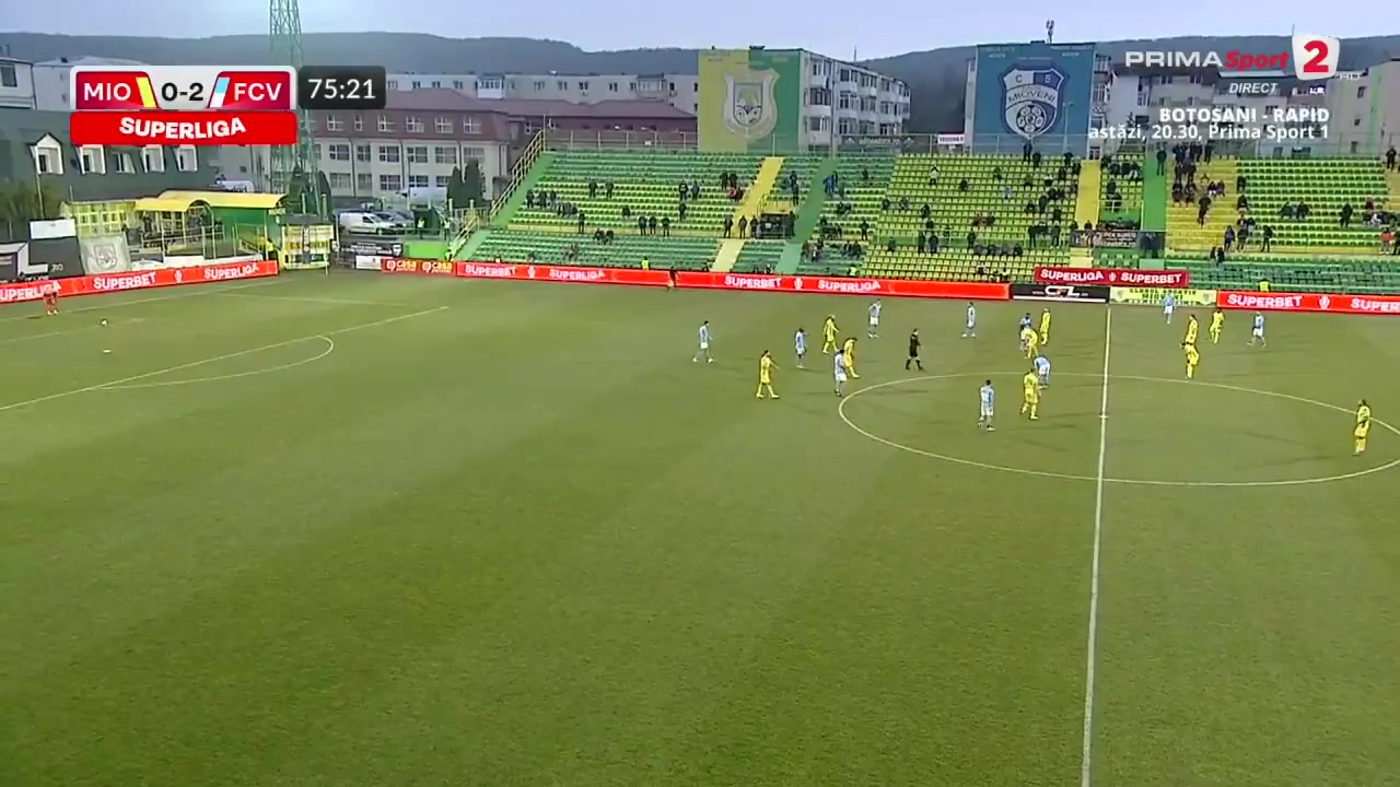 ROM D1 CS Mioveni Vs FC Voluntari  Goal in 76 min, Score 0:3