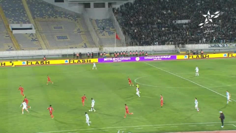 MAR D1 Raja Casablanca Atlhletic Vs SCCM Chabab Mohamedia  Goal in 92 min, Score 2:0