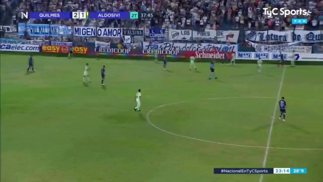 ARG D2 Quilmes Vs Aldosivi Mar del Plata 85 phút Facundo CastroVào, ghi bàn 3:1