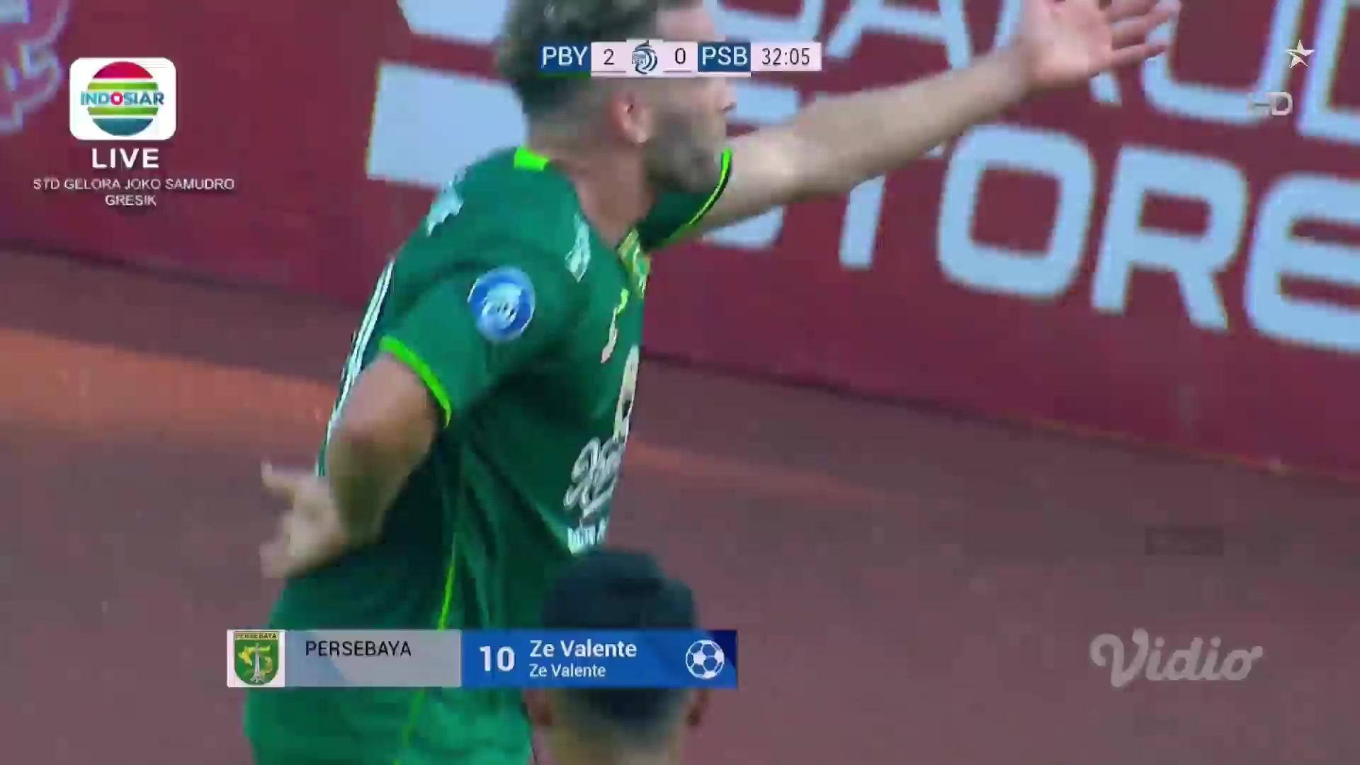 IDN ISL Persebaya Surabaya Vs Persib Bandung 31 phút Jose Pedro Magalhaes ValenteVào, ghi bàn 2:0