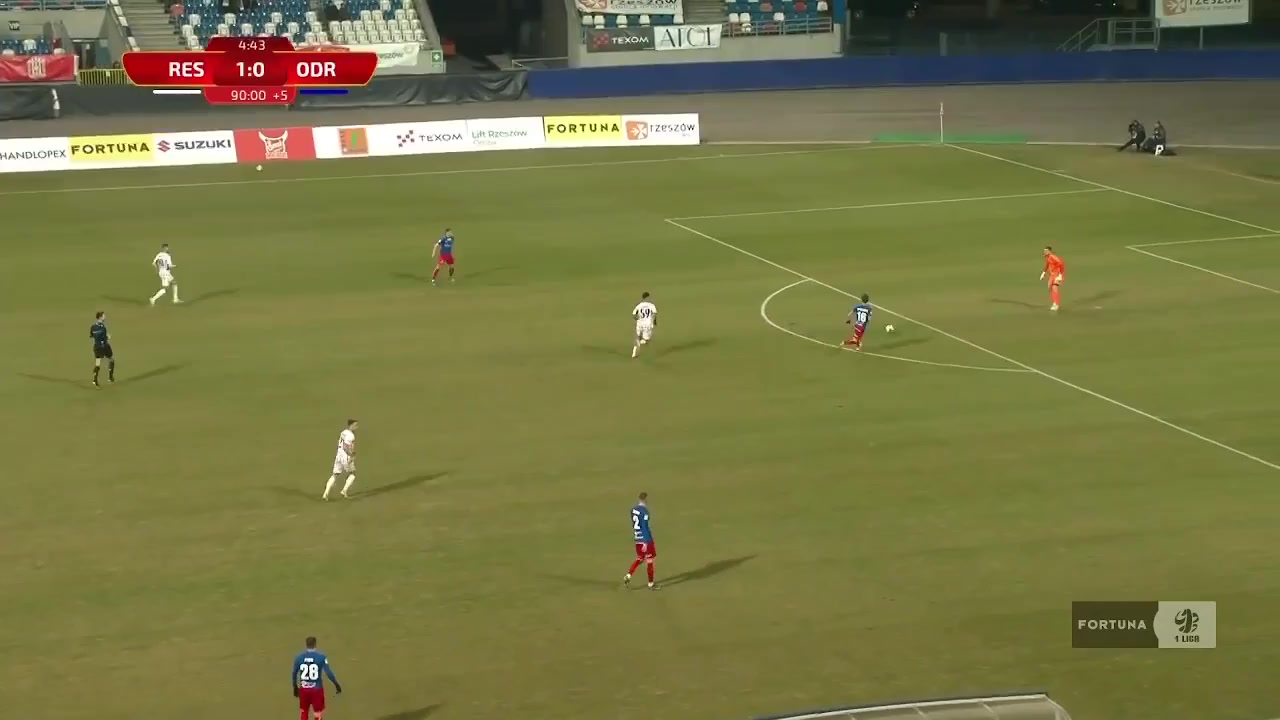 POL D1 Resovia Rzeszow Vs Odra Opole  Goal in 97 min, Score 2:0