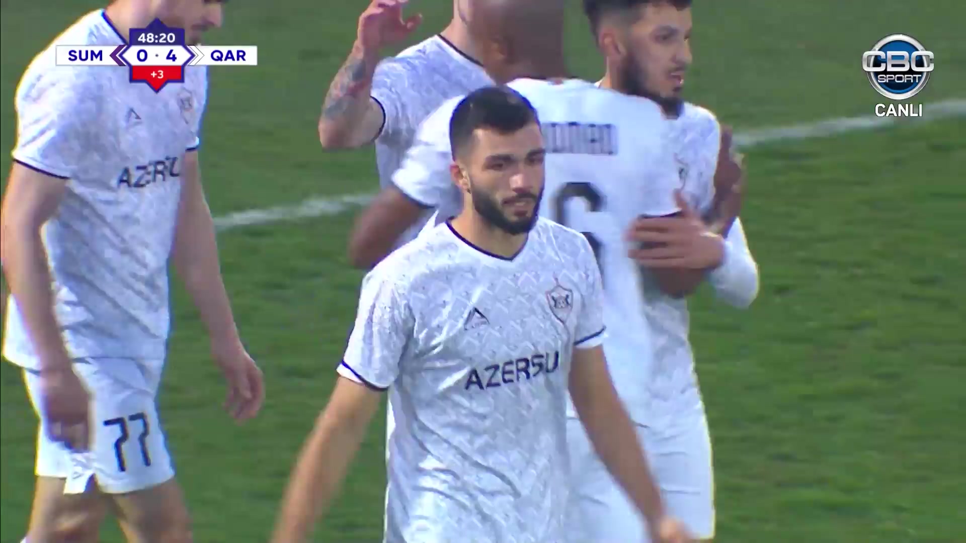 AZE D1 Standard Sumgayit Vs Qarabag  Goal in 45+ min, Score 0:4
