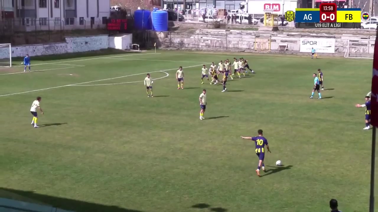 TUR U19 Ankaragucu U19 Vs Fenerbahce U19  Goal in 14 min, Score 1:0