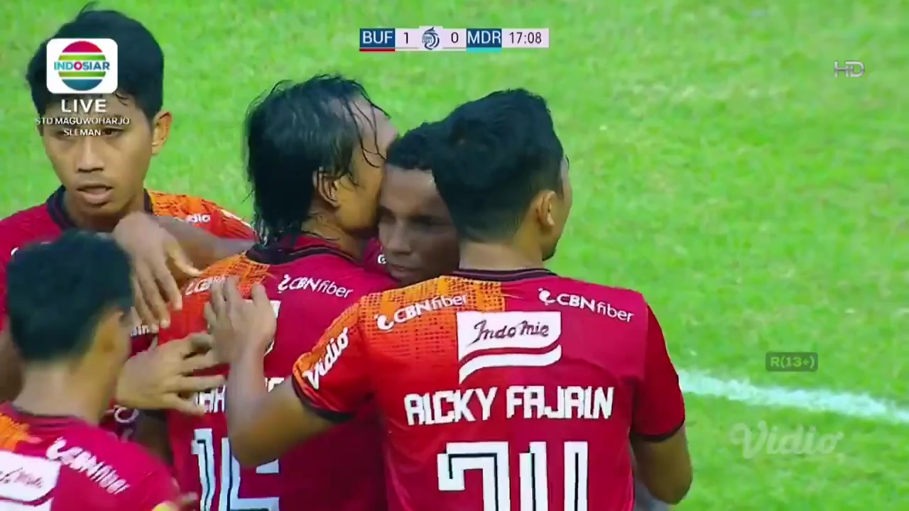 IDN ISL Bali United Vs Madura United 17 phút Vào, ghi bàn 1:0