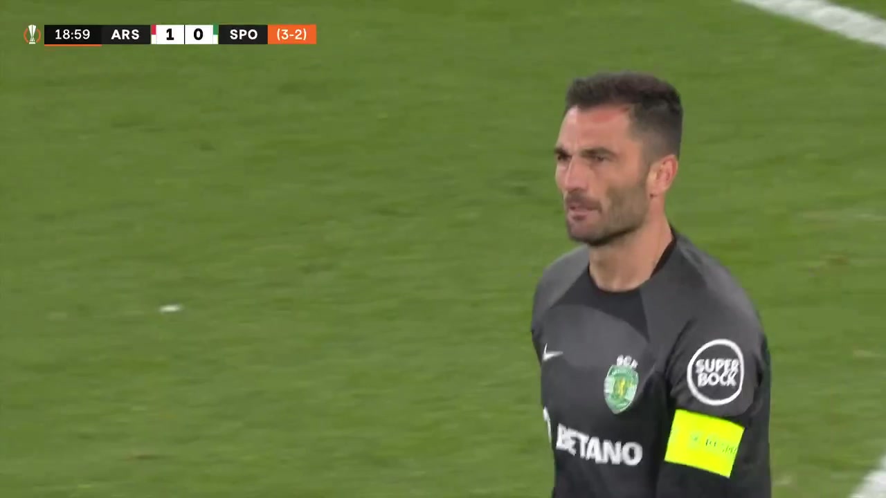 UEFA EL Arsenal Vs Sporting CP 18 phút Vào, ghi bàn 1:0