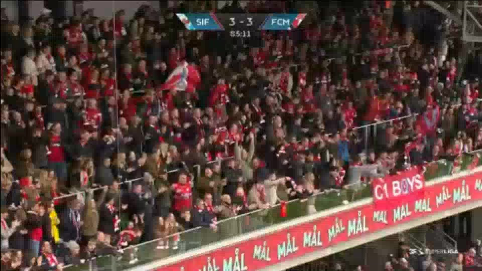 DEN SASL Silkeborg Vs Midtjylland  Goal in 87 min, Score 3:3