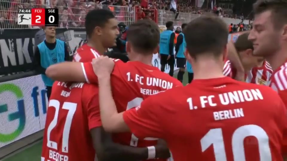 Bundesliga Union Berlin Vs Eintracht Frankfurt 76 phút Vào, ghi bàn 2:0