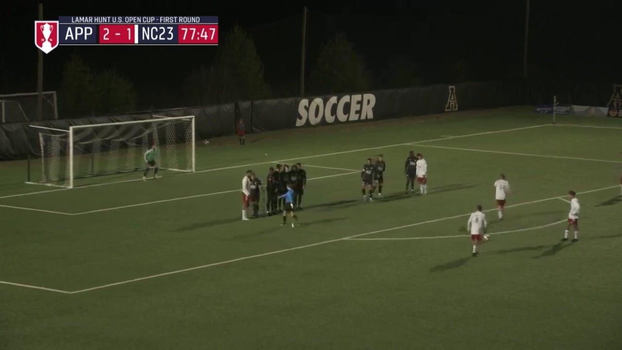 USA CUP Appalachian FC Vs North Carolina Fusion U23  Goal in 78 min, Score 2:2