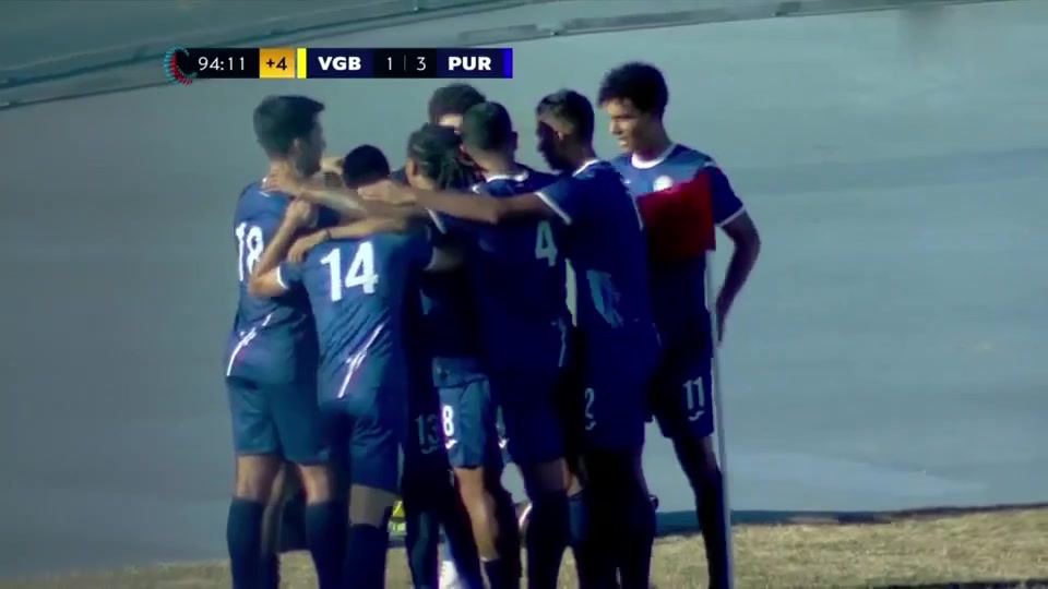 CONCACAF NL British Virgin Islands Vs Puerto Rico  Goal in 95 min, Score 1:3