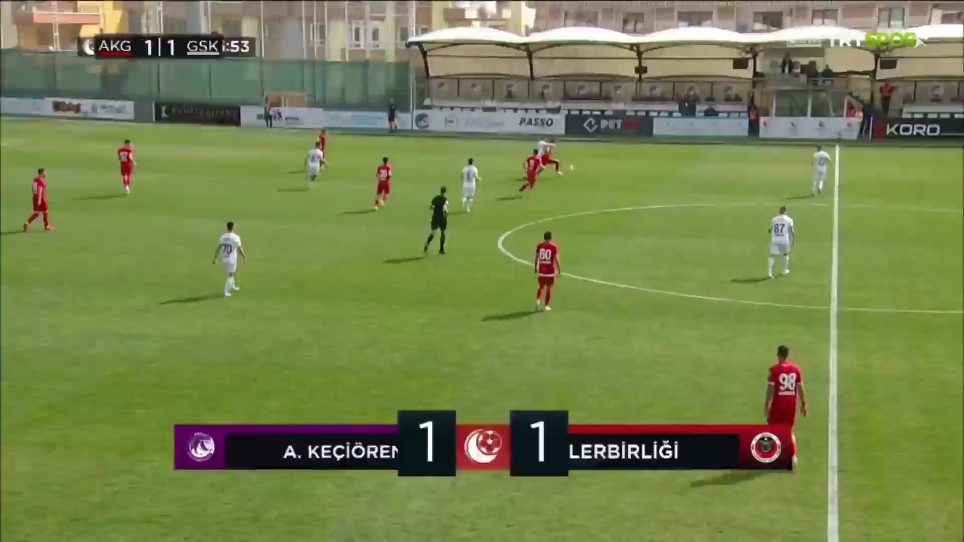 TUR D2 Keciorengucu Vs Genclerbirligi  Goal in 56 min, Score 2:1