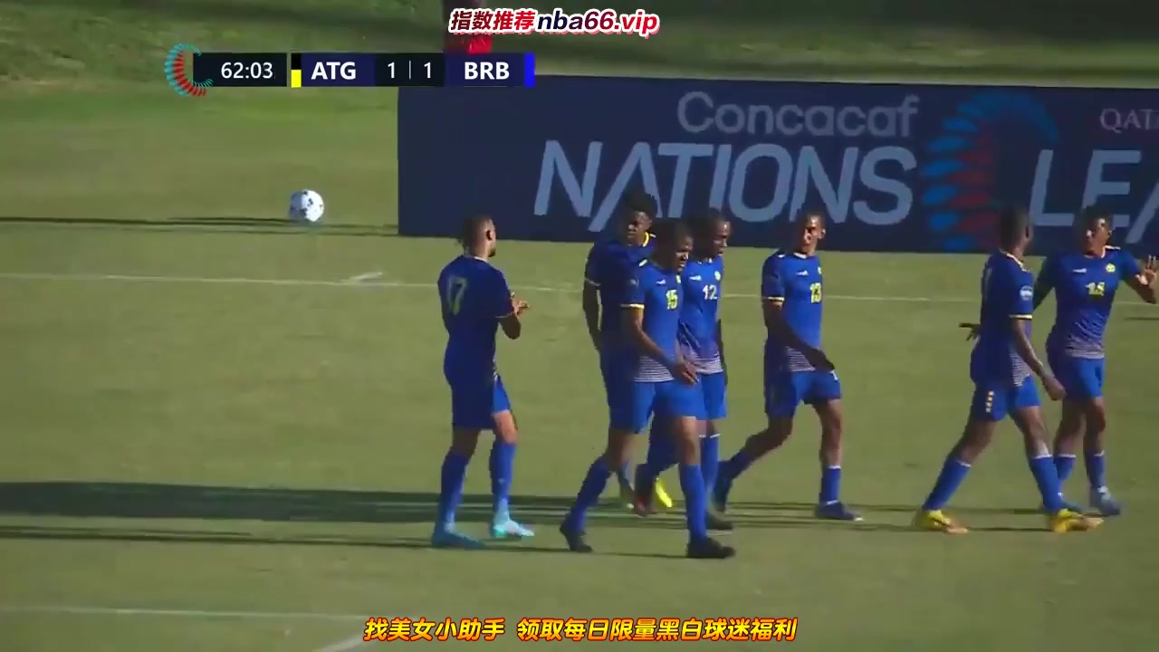 CONCACAF NL Antigua   Barbuda Vs Barbados  Goal in 63 min, Score 1:1