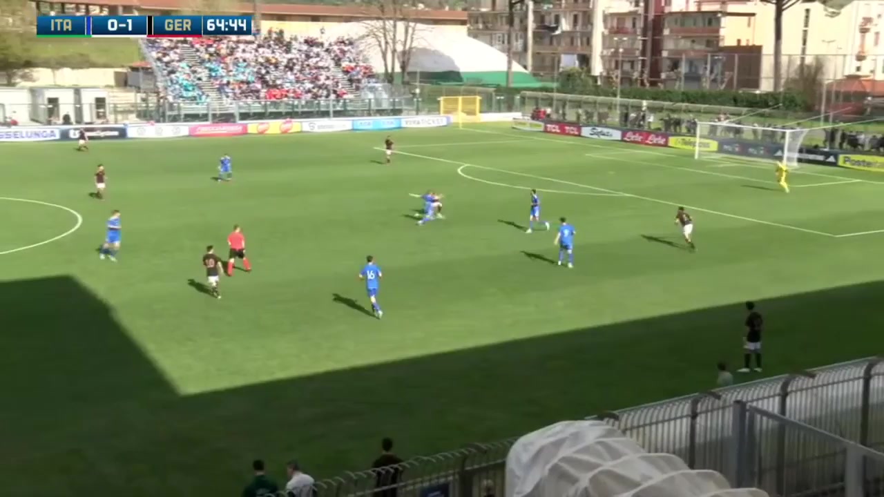 INT FRL Italy U20 Vs Germany U20  Goal in 66 min, Score 1:1