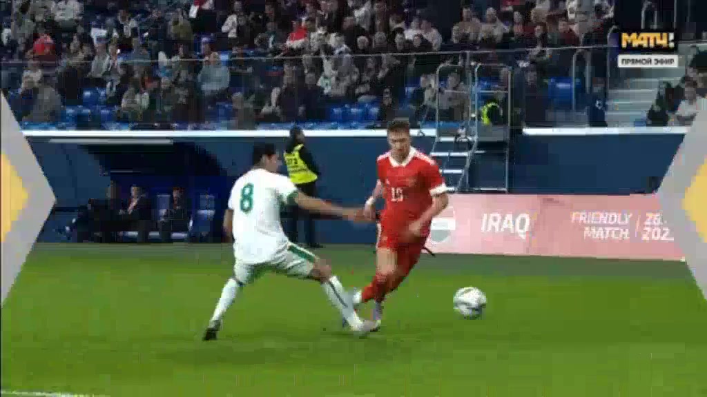 INT FRL Russia Vs Iraq  Goal in 51 min, Score 1:0