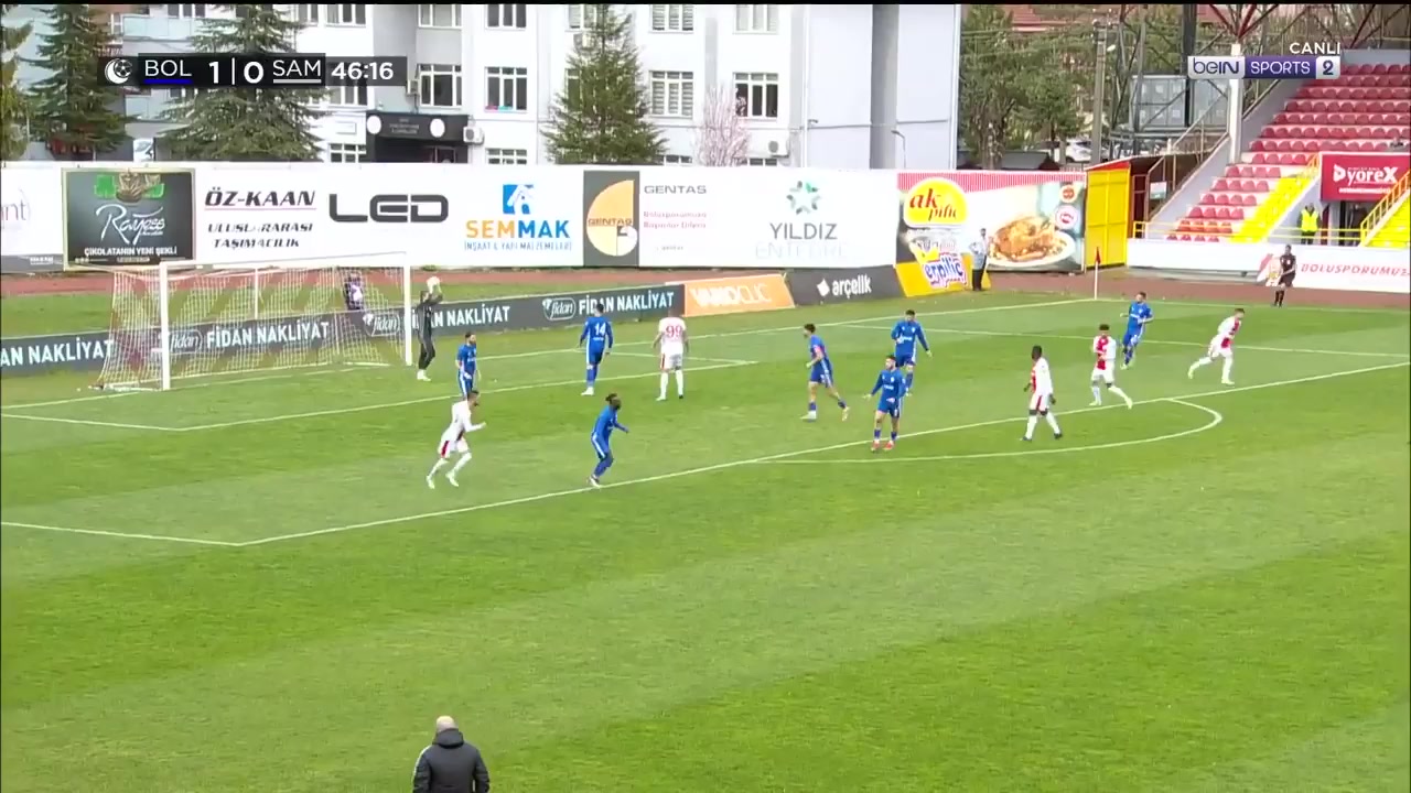 TUR D2 Boluspor Vs Samsunspor  Goal in 47 min, Score 1:1