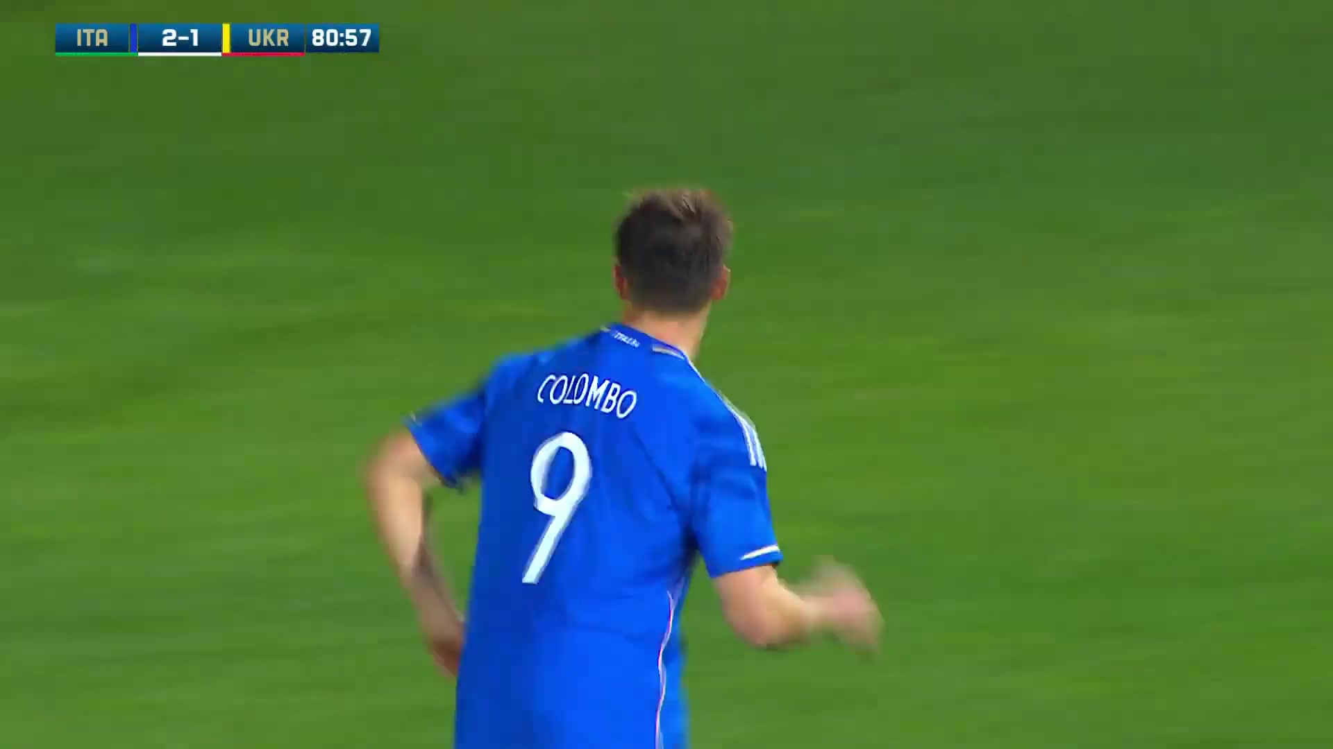 INT FRL Italy U21 Vs Ukraine U21  Goal in 82 min, Score 3:1