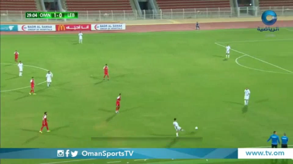 INT FRL Oman Vs Lebanon  Goal in 29 min, Score 1:0