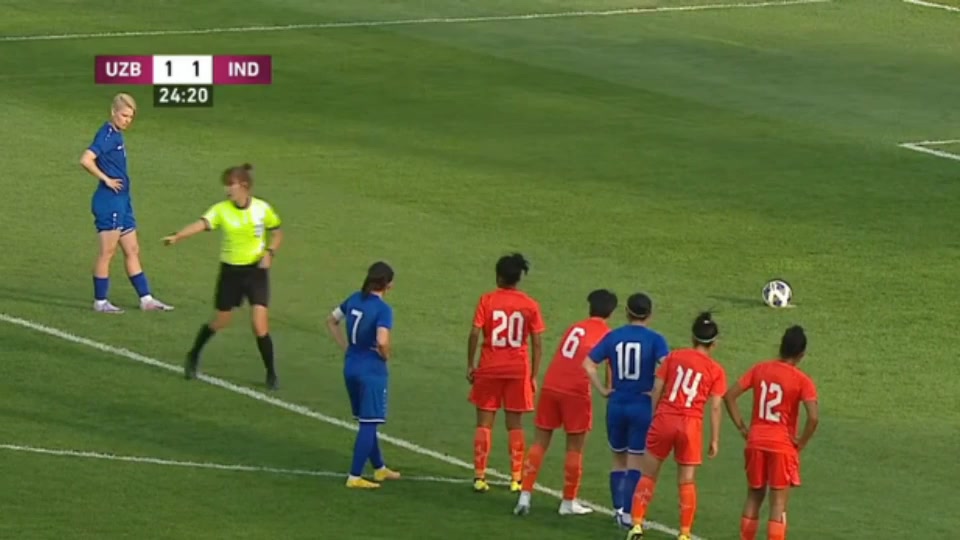 INT FRL Uzbekistan (w) Vs India (w)  Goal in 25 min, Score 2:1