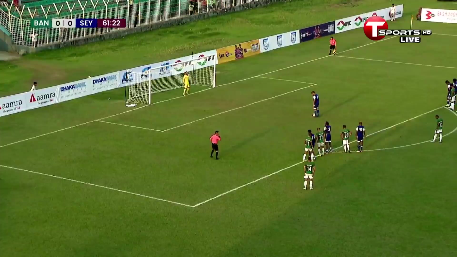 INT FRL Bangladesh Vs Seychelles  Goal in 62 min, Score 0:1