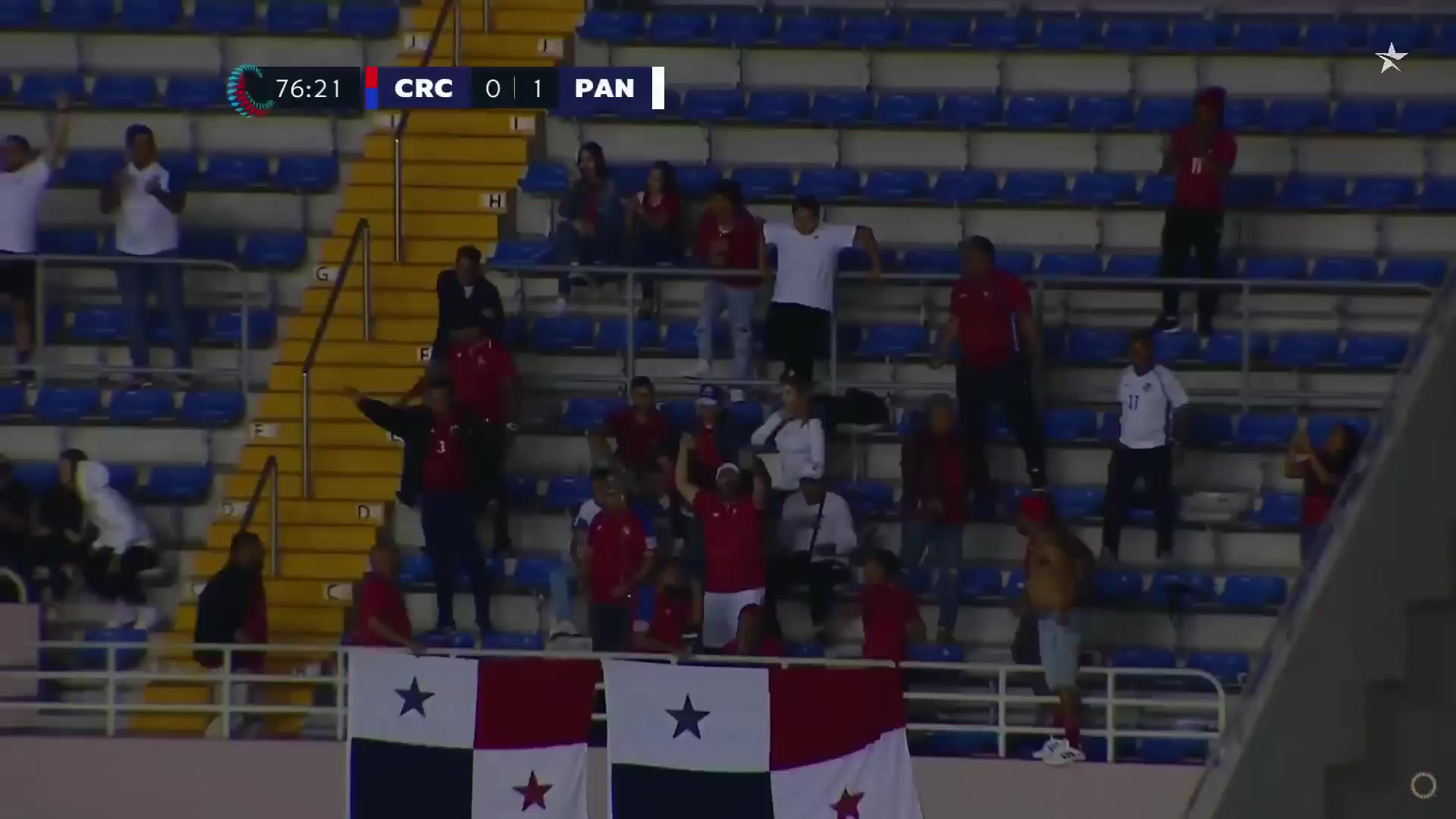 1964 Costa Rica Vs Panama 76 skor gol Jose Fajardo Nelson, skor 0:1