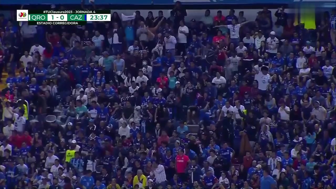 MEX D1 Queretaro FC Vs CDSyC Cruz Azul 23 phút Vào, ghi bàn 1:0