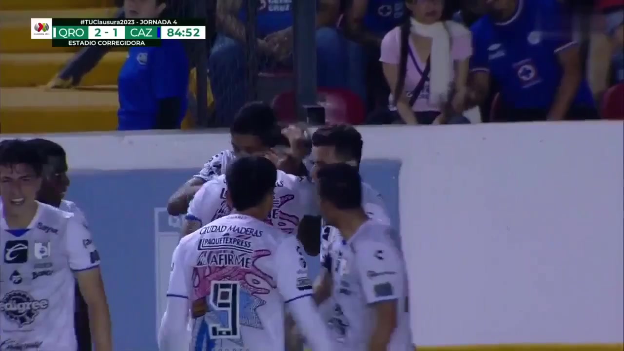 MEX D1 Queretaro FC Vs CDSyC Cruz Azul 84 phút Vào, ghi bàn 2:1