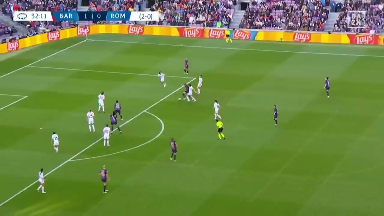 UEFA WUC Barcelona (W) Vs Roma CF (w)  Goal in 32 min, Score 2:0