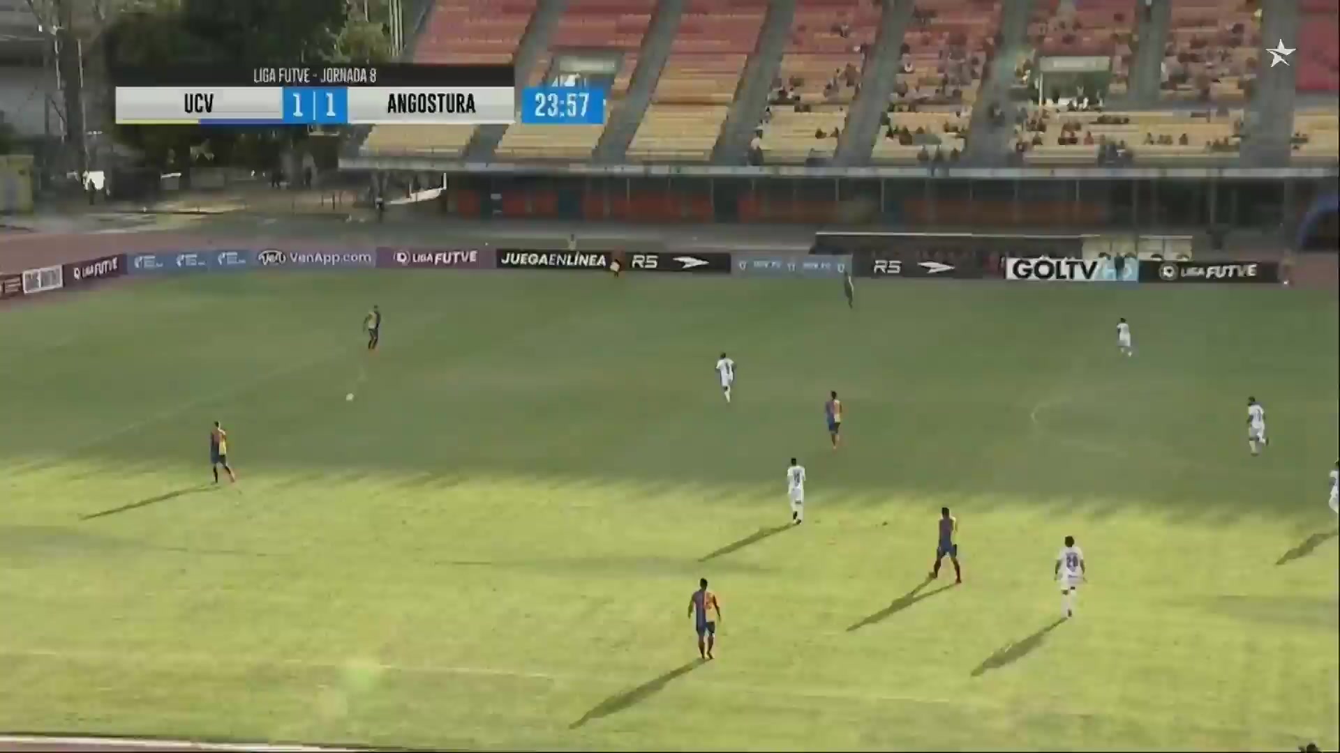 VEN D1 Universidad Central de Venezuela Vs Angostura FC 24 phút Vào, ghi bàn 1:2