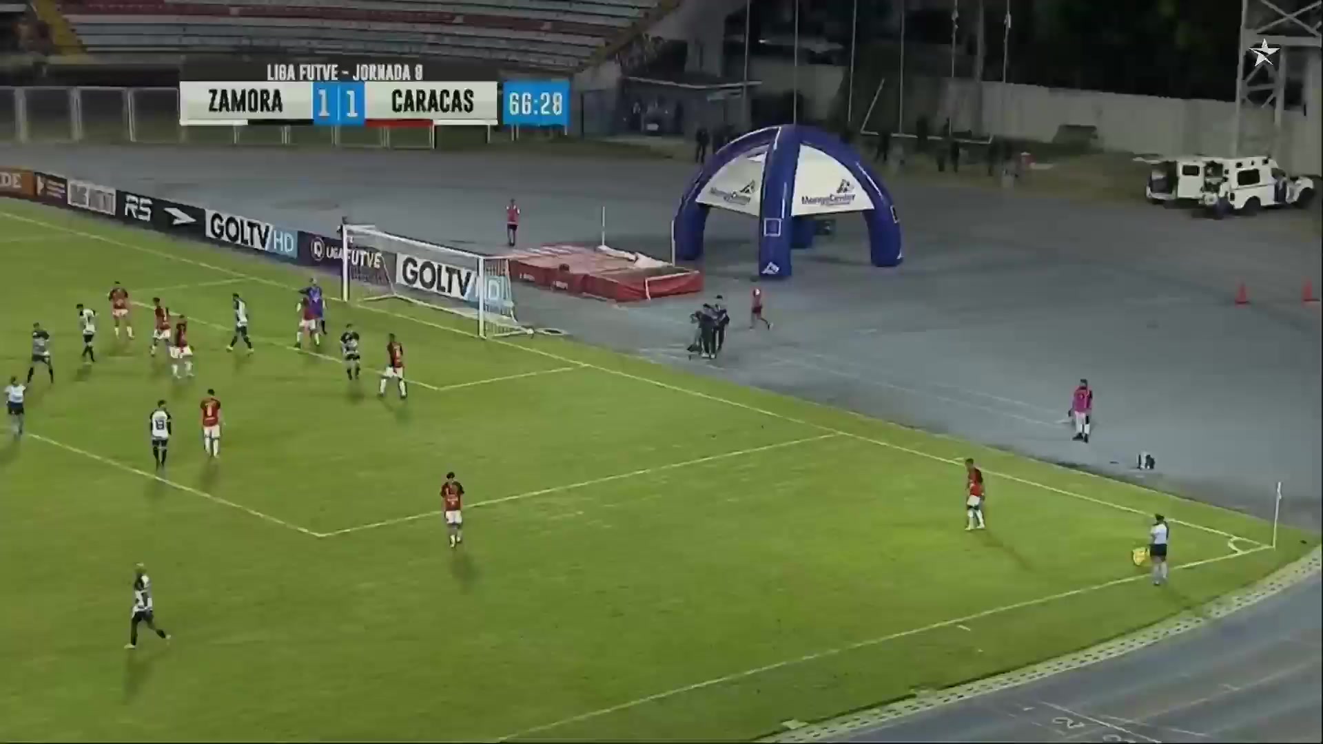 VEN D1 Zamora Barinas Vs Caracas FC 67 phút Vào, ghi bàn 1:2