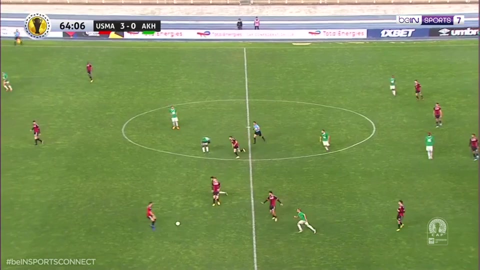 CAF Cup USM Alger Vs Al Akhdar  Goal in 66 min, Score 3:1